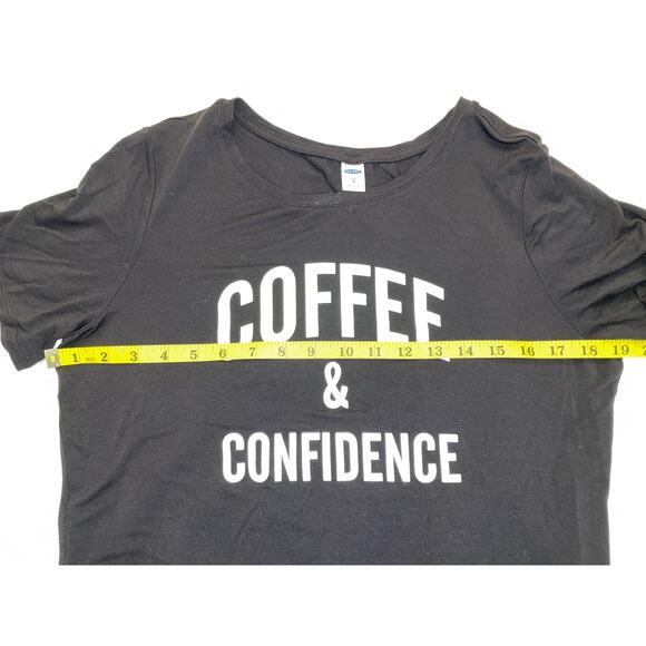 Old Navy Coffee & Confidence Tee‎ Shirt - Size M - Picture 3 of 9